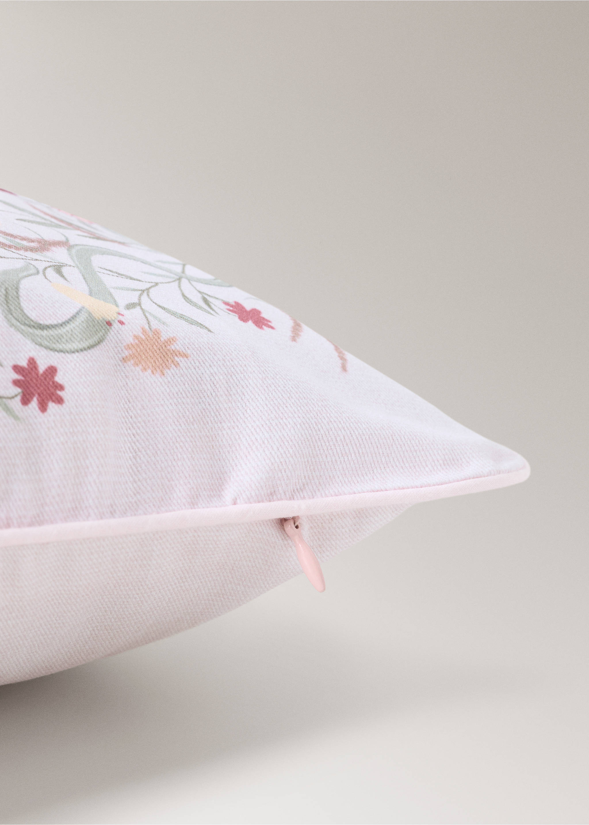 100% katoenen kussenhoes voor kinderen, met hart - Detail van het artikel 2, Nude. Ref: 37024456-00.