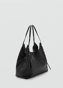 Bucket bag with buckles — Black 1