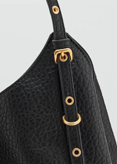 Bucket bag with buckles — Black 3