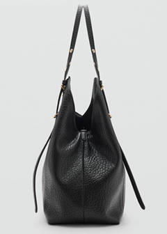 Bucket bag with buckles — Black 4