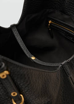 Bucket bag with buckles — Black 5