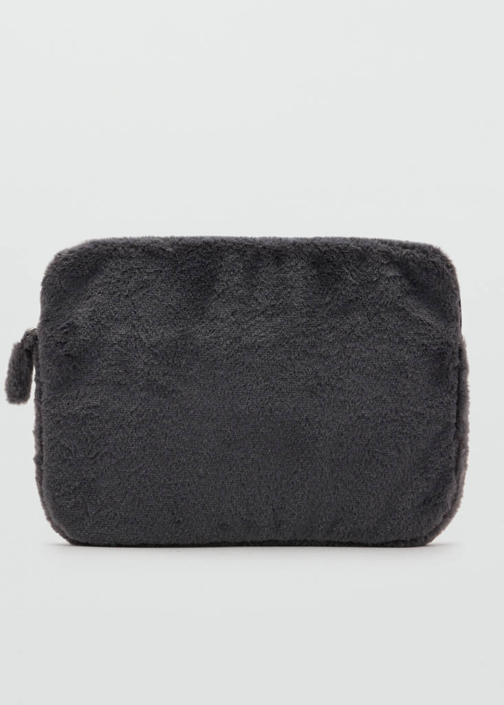 Fur laptop sleeve — Grey