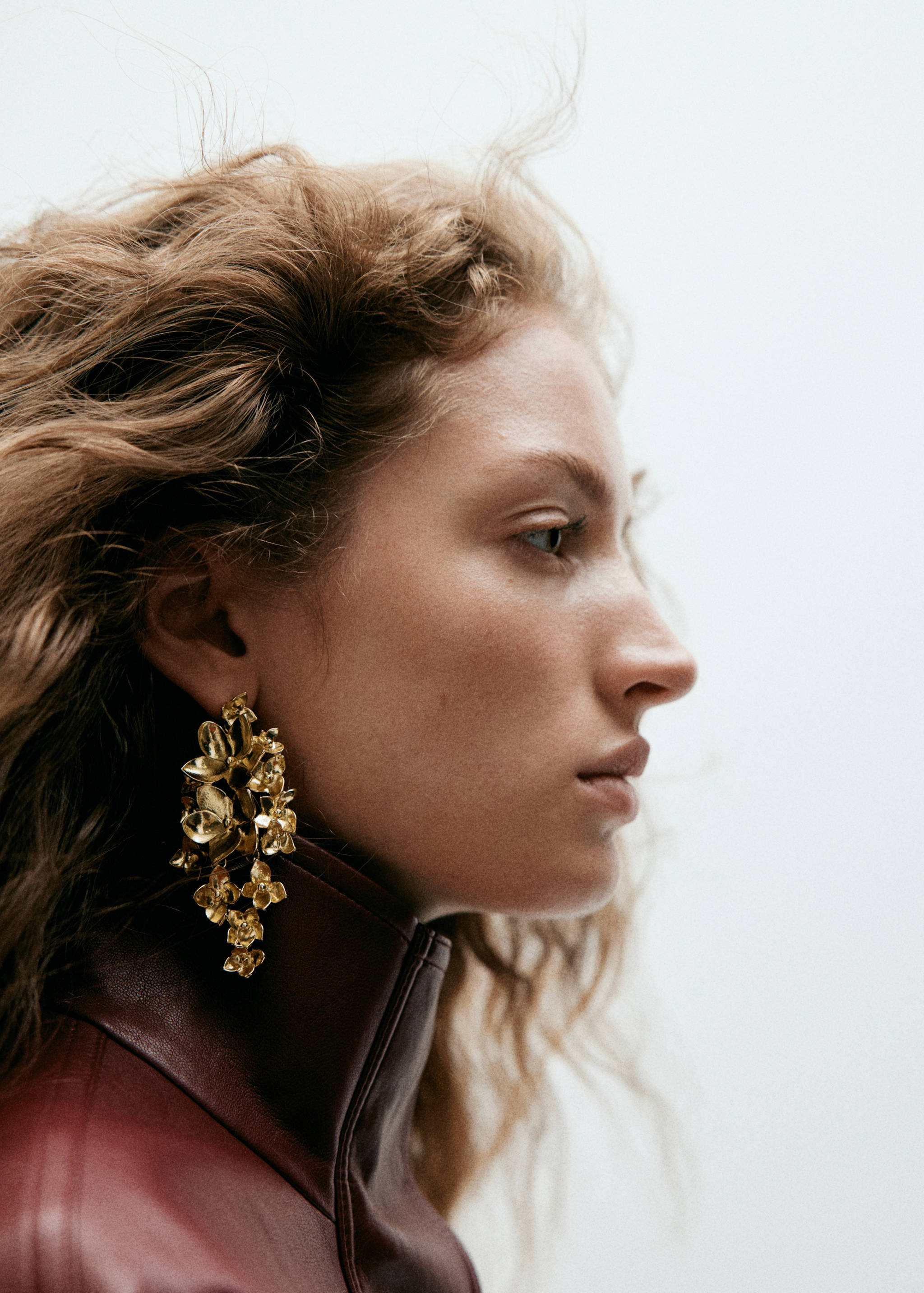 Flower pendant earrings - General plane