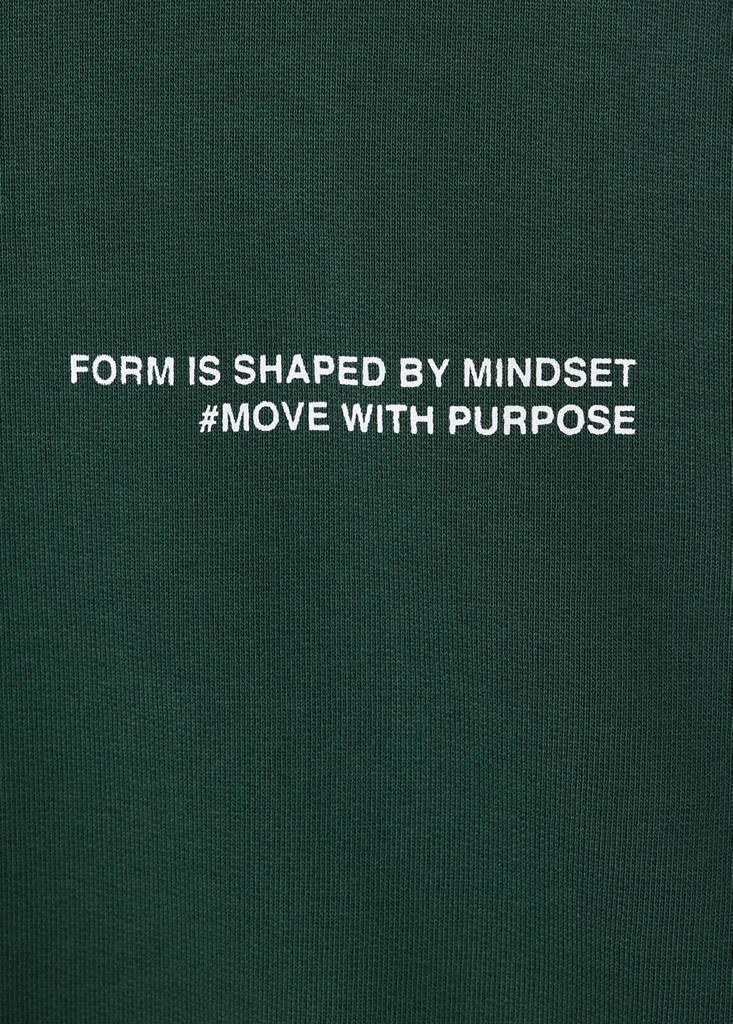 Printed sweatshirt 100% cotton — Billiard Green