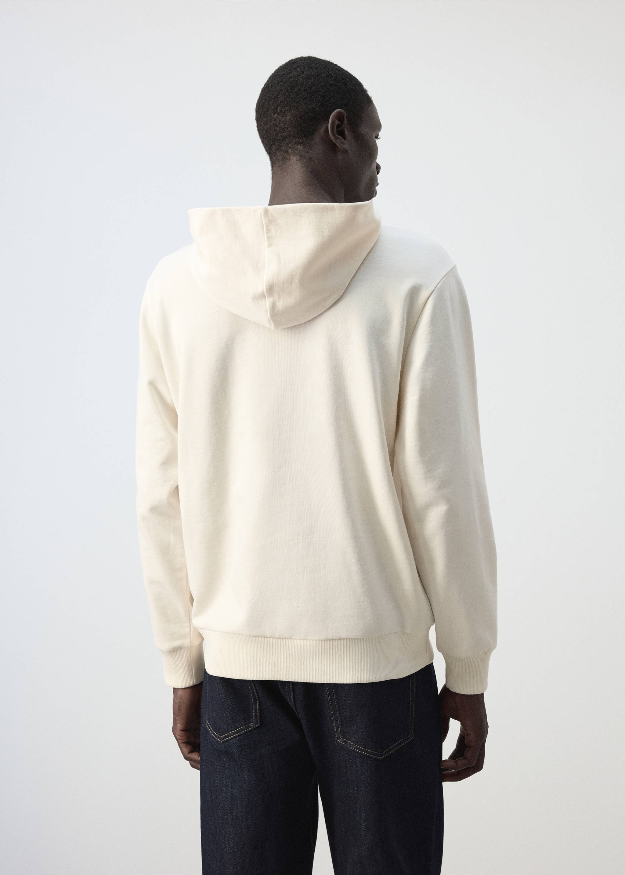 Sweat blur - Verso de l’article, Écru. Ref: 37024470-00.