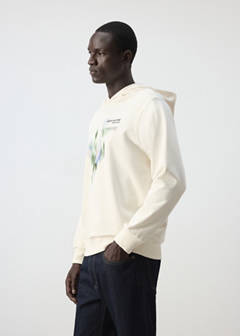 100% cotton sweatshirt with embroidered graphic on the chest — Ecru 5