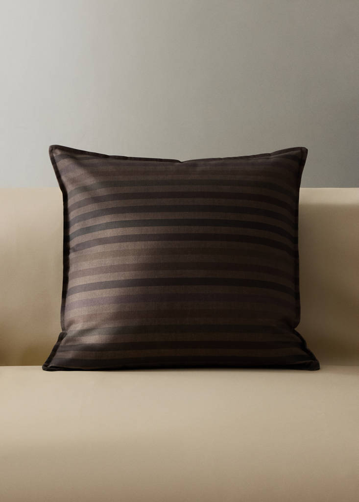 Multicolor 100% cotton cushion cover 50x50 cm — Ochre