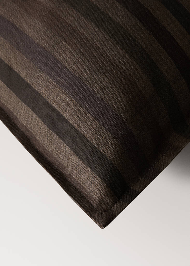 Multicolor 100% cotton cushion cover 50x50 cm — Ochre