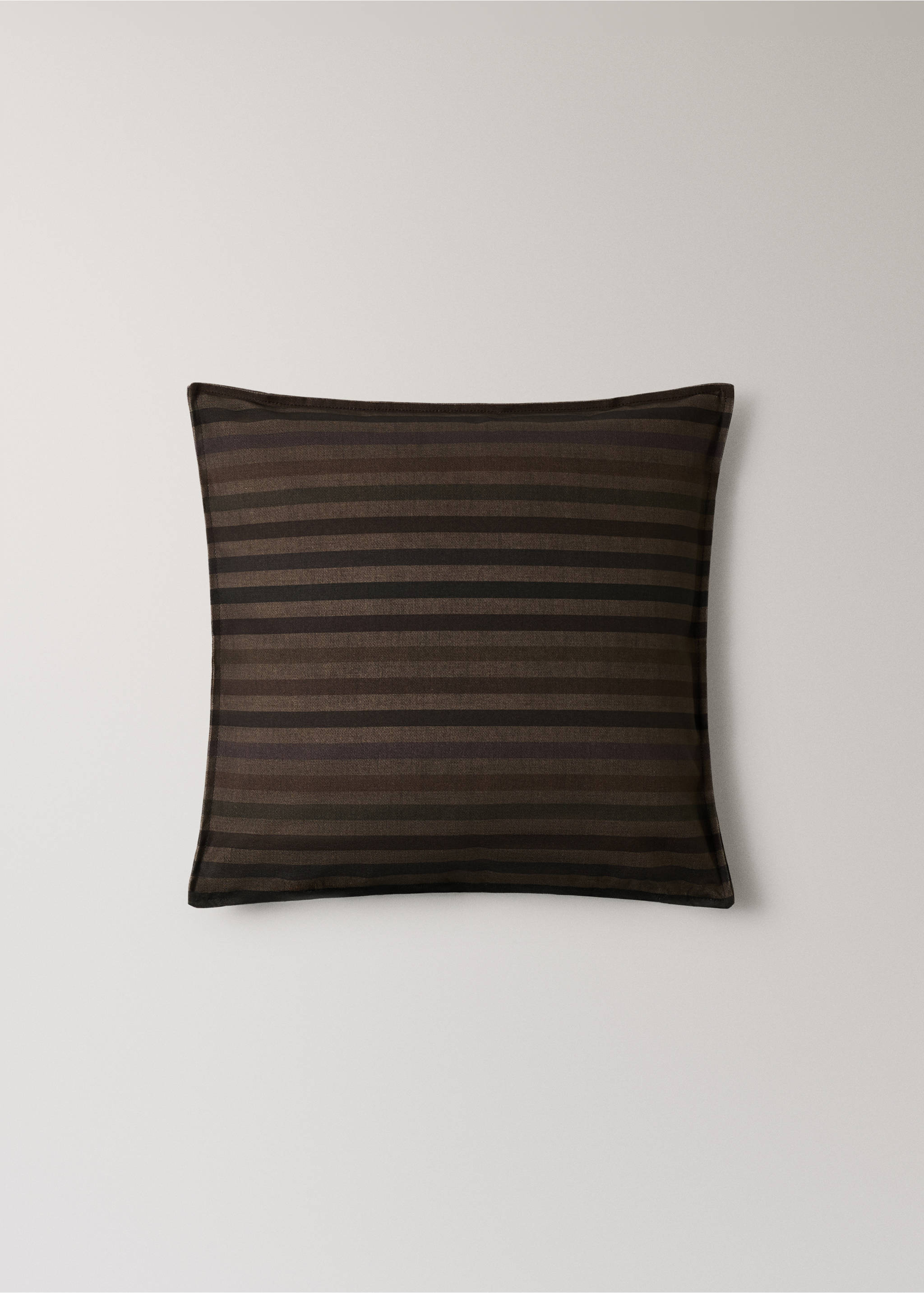 100% cotton multicoloured cushion cover 50 x 50 cm - Article without model, Ochre. Ref: 37024472-00.