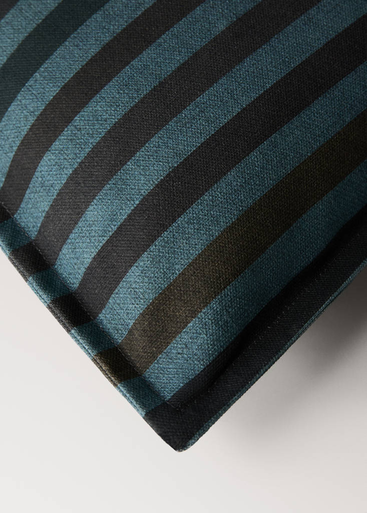 Multicolor 100% cotton cushion cover 50x50 cm — Petrol Blue