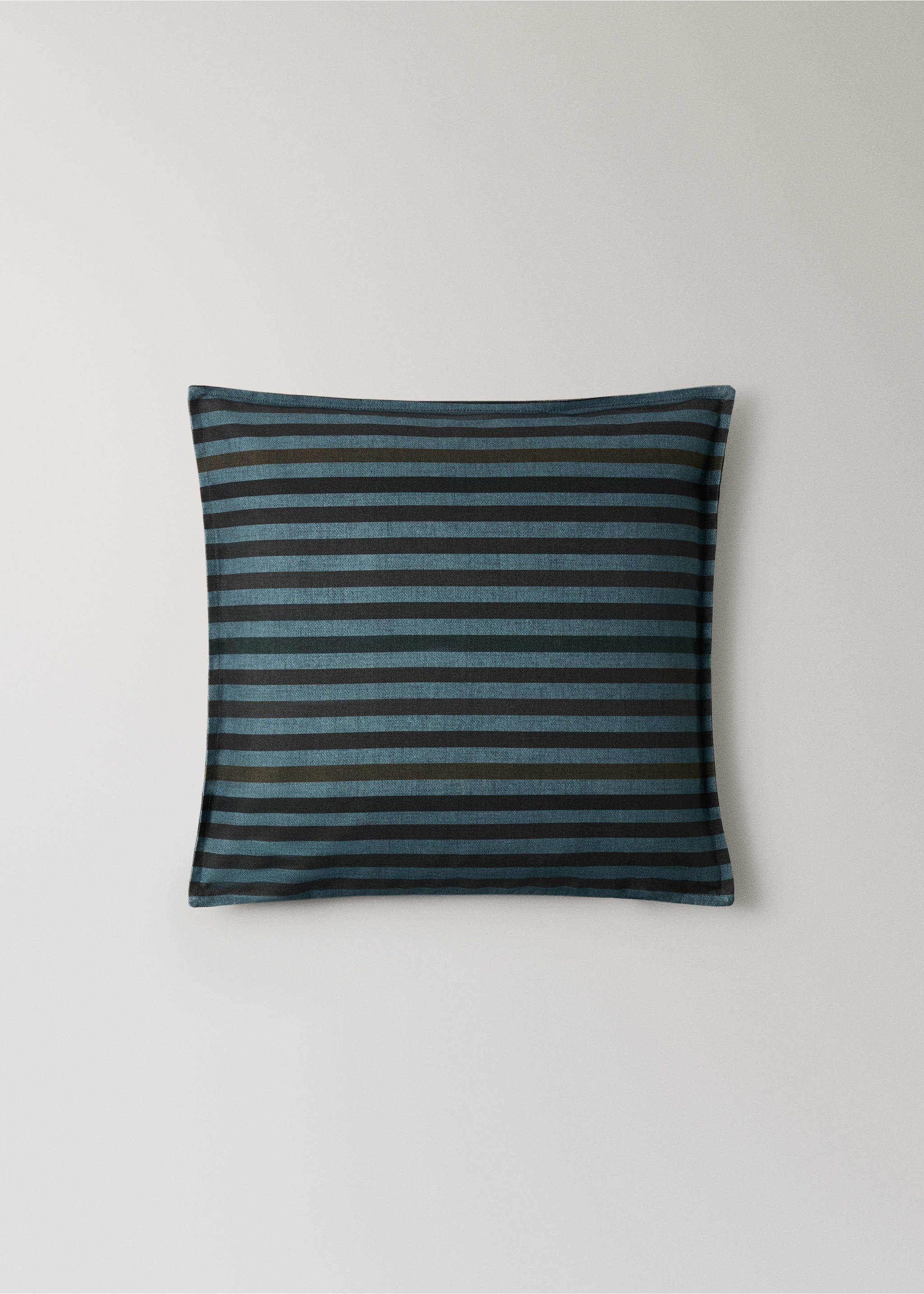 100% cotton multicoloured cushion cover 50 x 50 cm - Article without model, Petrol Blue. Ref: 37024472-00.