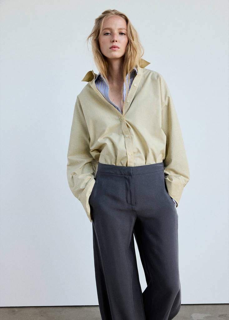 Modal balloon trousers — Charcoal