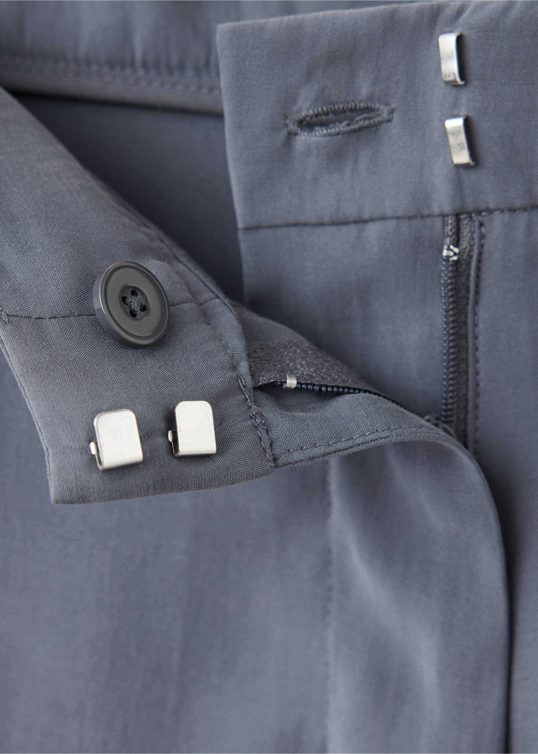 Modal balloon trousers - Details of the article 8, Charcoal. Ref: 37024475-00.