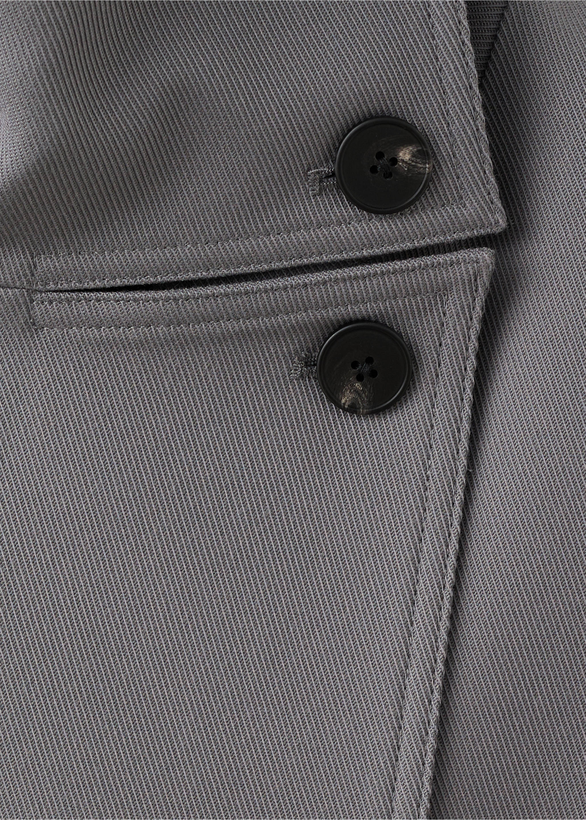 Trench avec col cheminée et ceinture - Détail de l'article 8, Gris. Ref: 37024776-00.