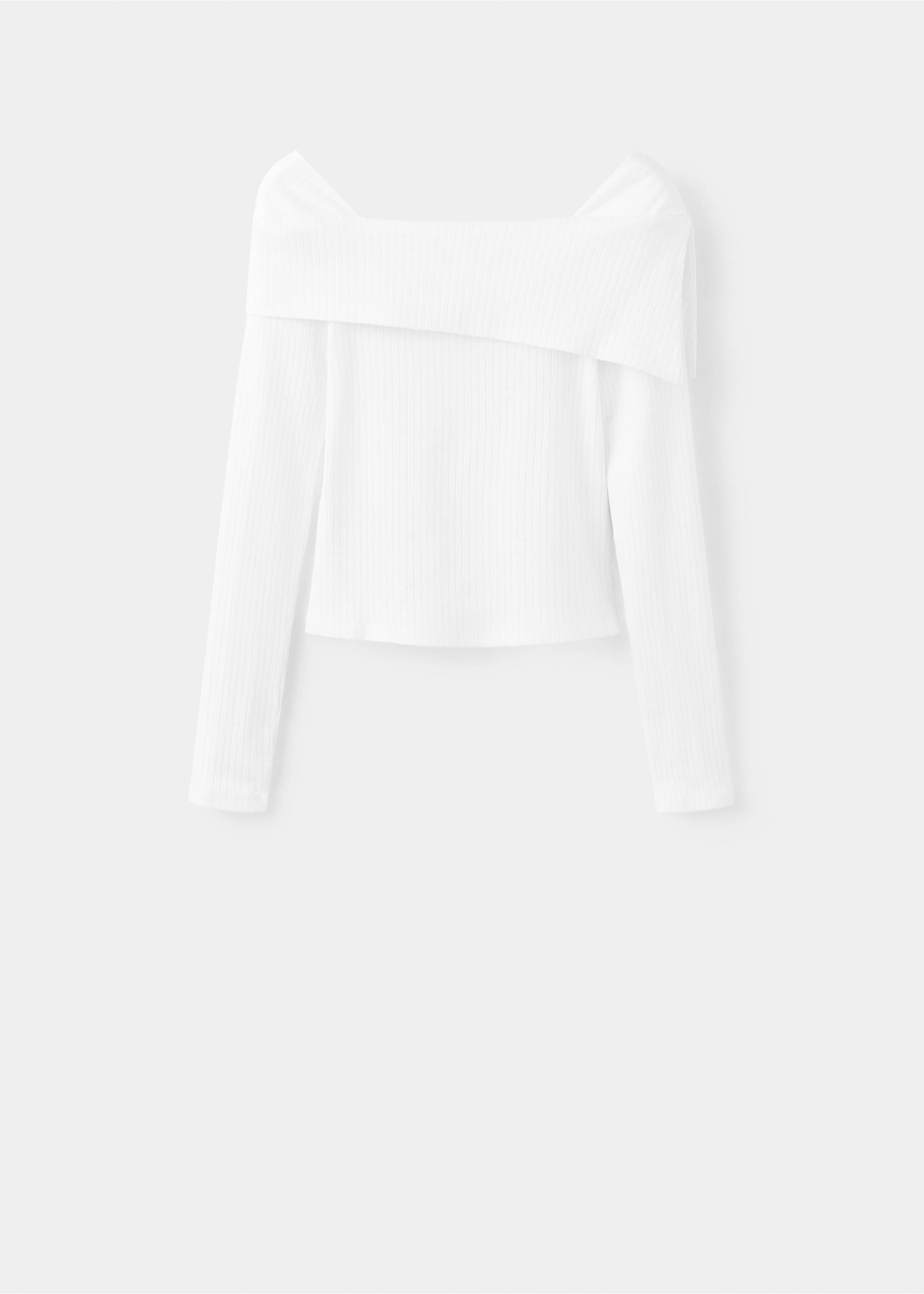 Pull-over col roulé coton - Article sans modèle, Blanc cassé. Ref: 37024783-00.