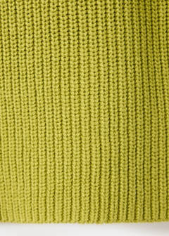 V-neck knitted jumper — Green 6