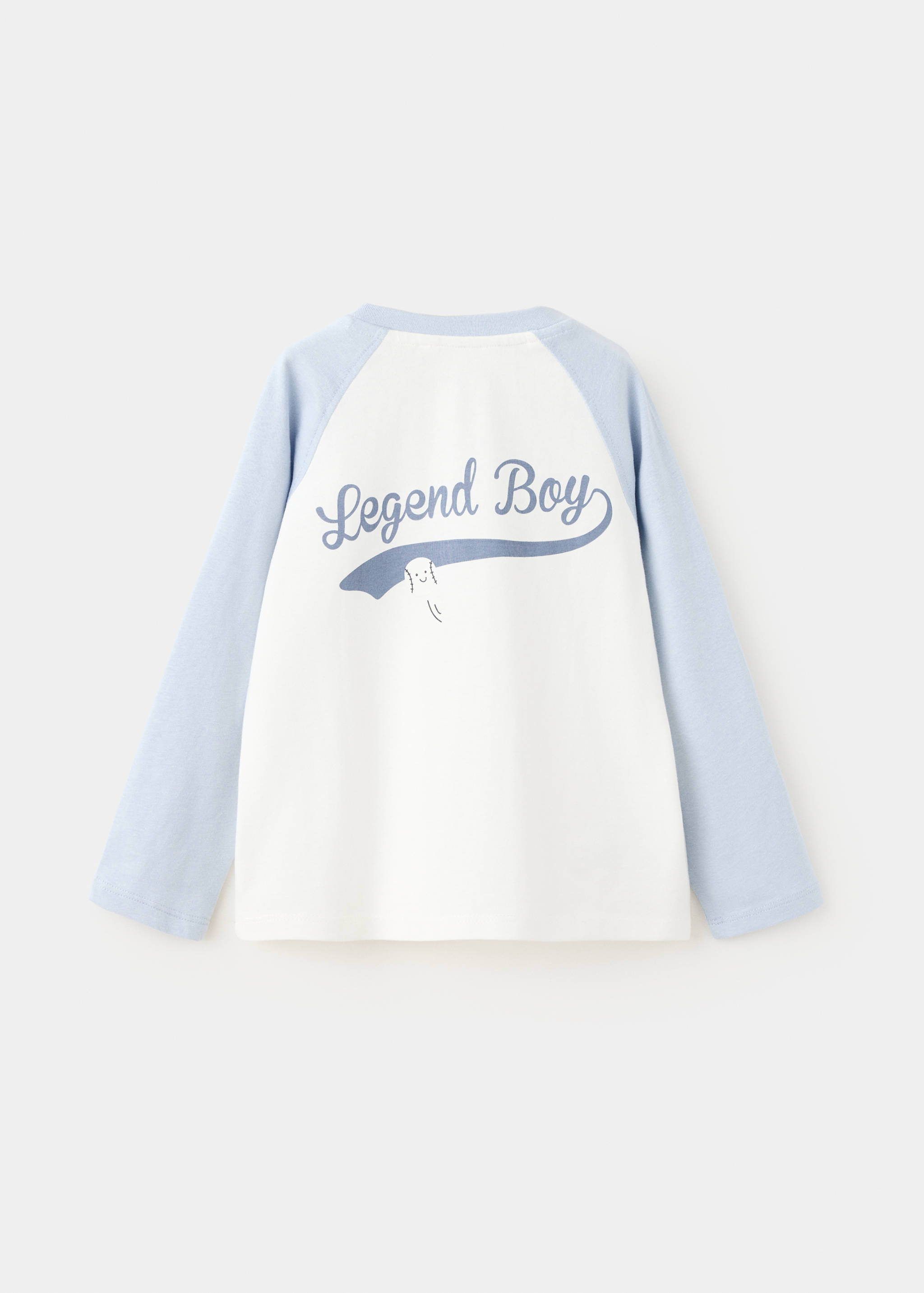 Contrast raglan T-shirt - Reverse of the article