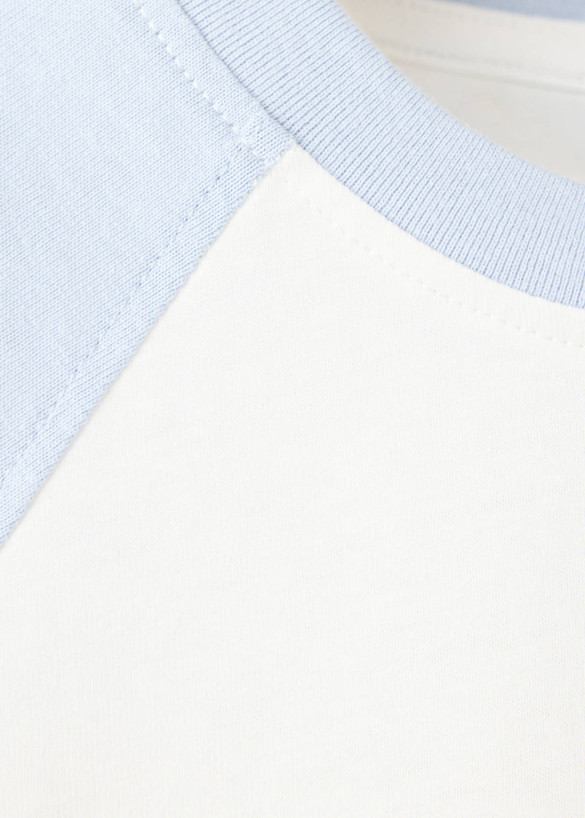 Contrast raglan T-shirt — Sky Blue