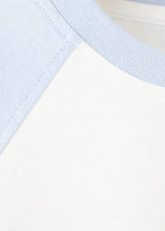 Contrast raglan T-shirt — Sky Blue 5