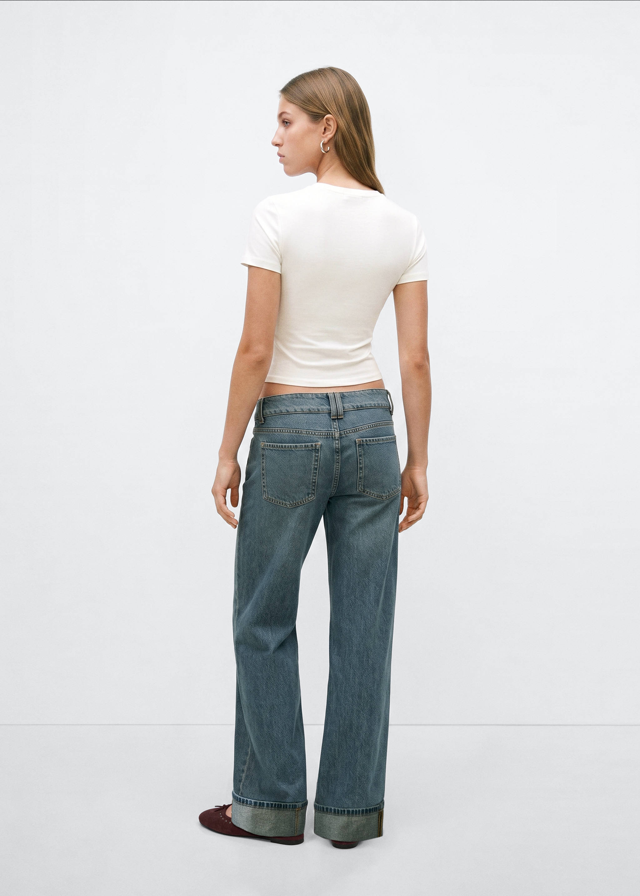 Camiseta algodón cordón trenzado - Reverso del artículo