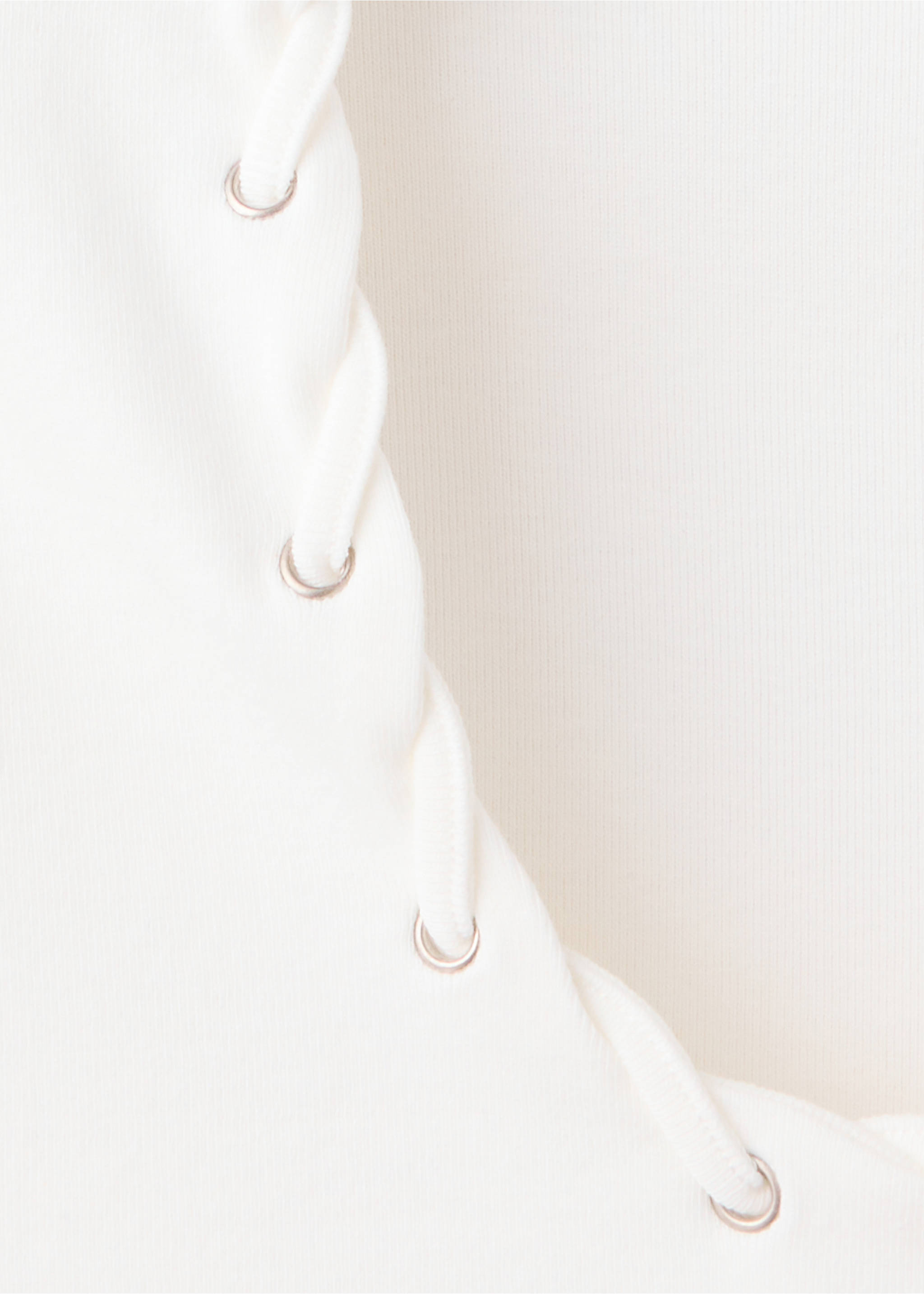 Camiseta algodón cordón trenzado - Detalle del artículo 8, Blanco roto. Ref: 37024787-00.
