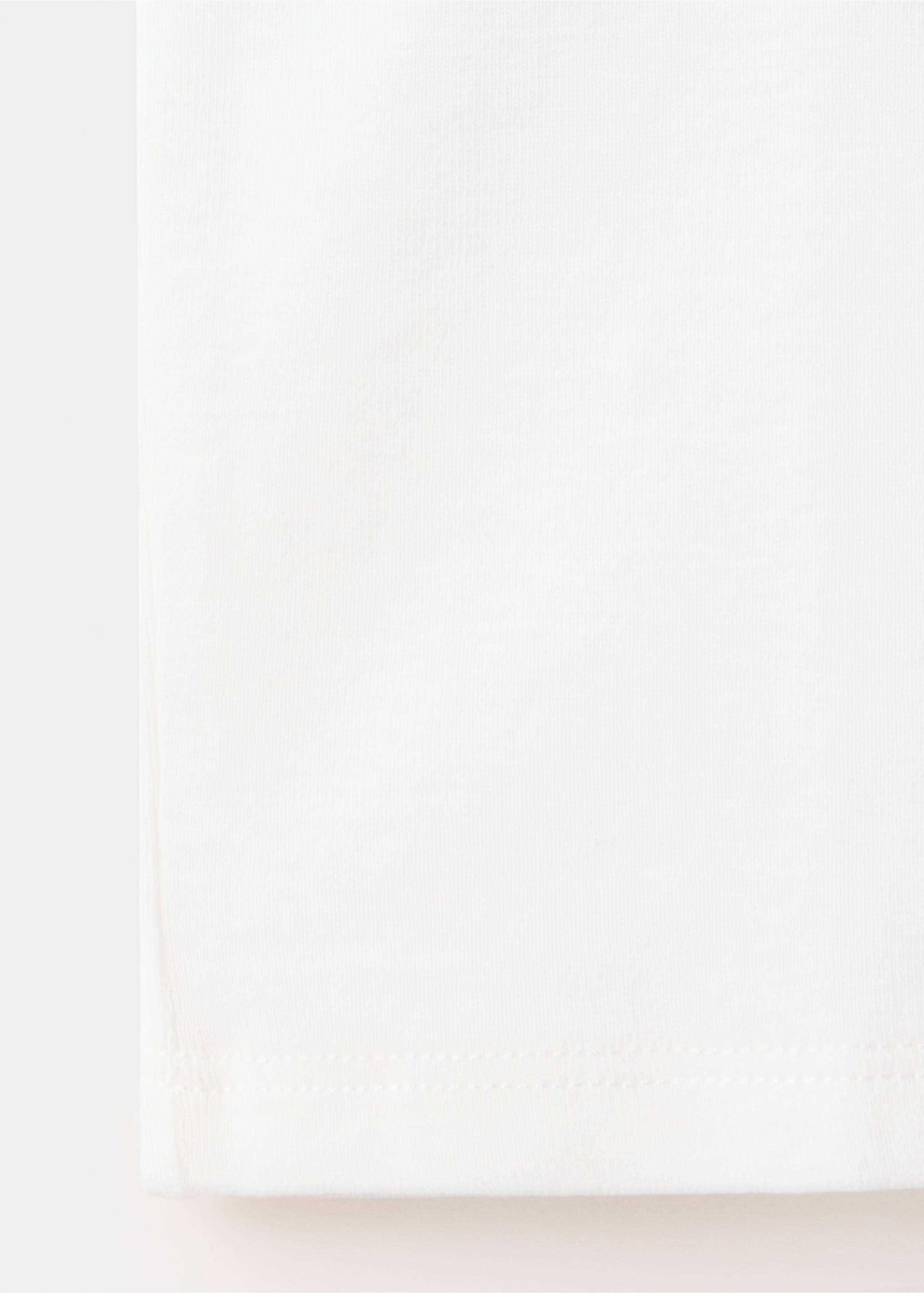 Camiseta algodón cordón trenzado - Detalle del artículo 0, Blanco roto. Ref: 37024787-00.