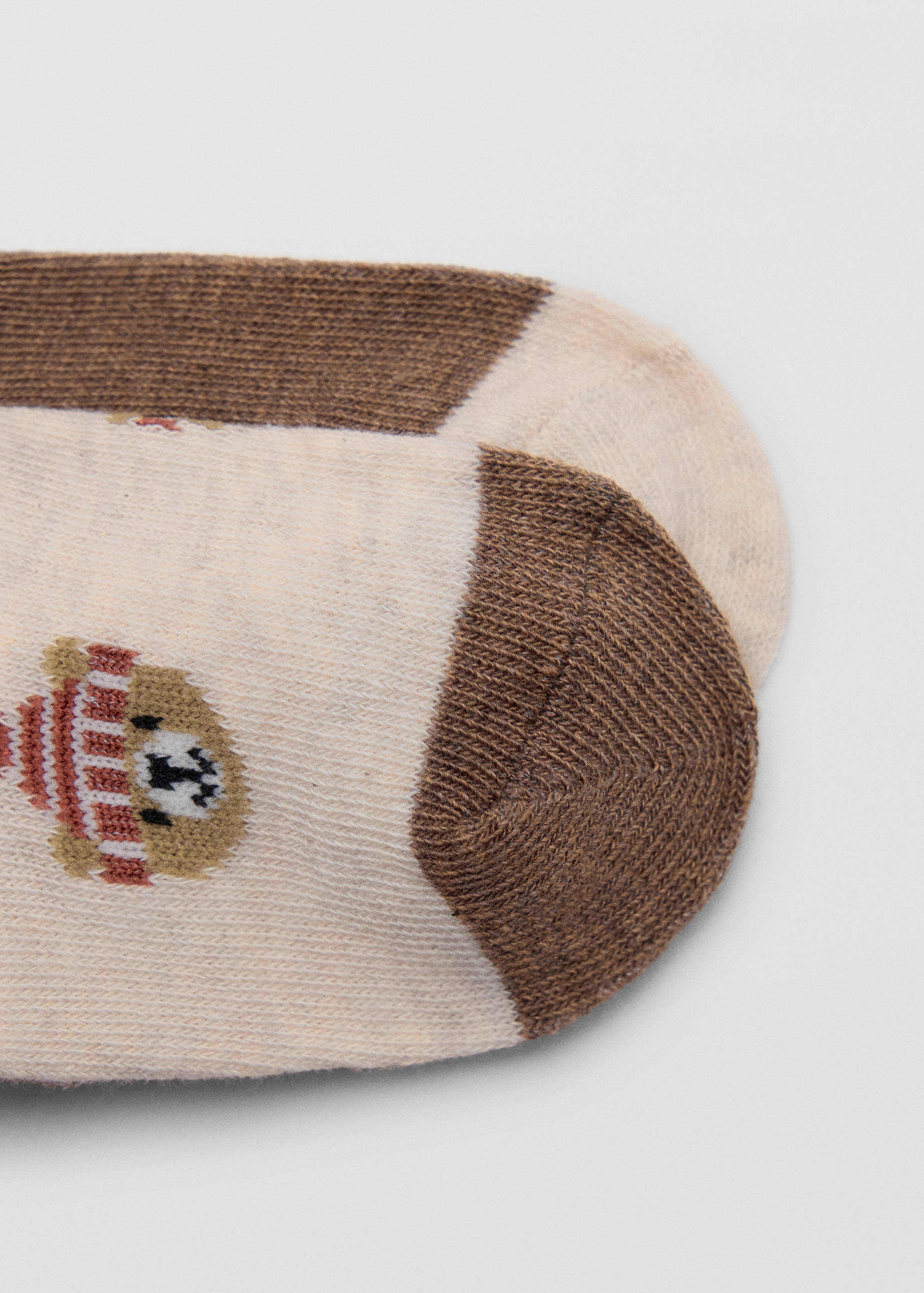 2-pack teddy bear print socks - Details of the article 8