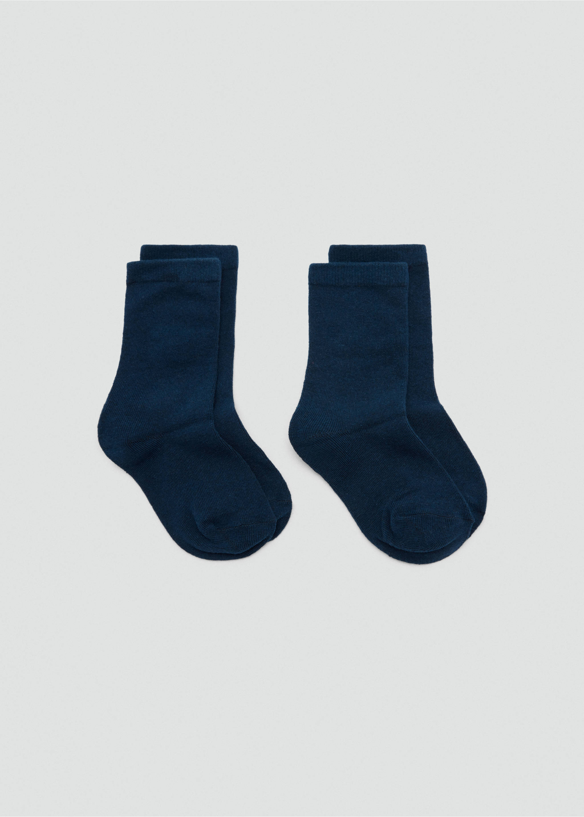 Pack 2 paires de chaussettes maille - Article sans modèle, Bleu marine. Ref: 37024789-00.