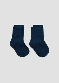 2 knit socks pack — Navy 1