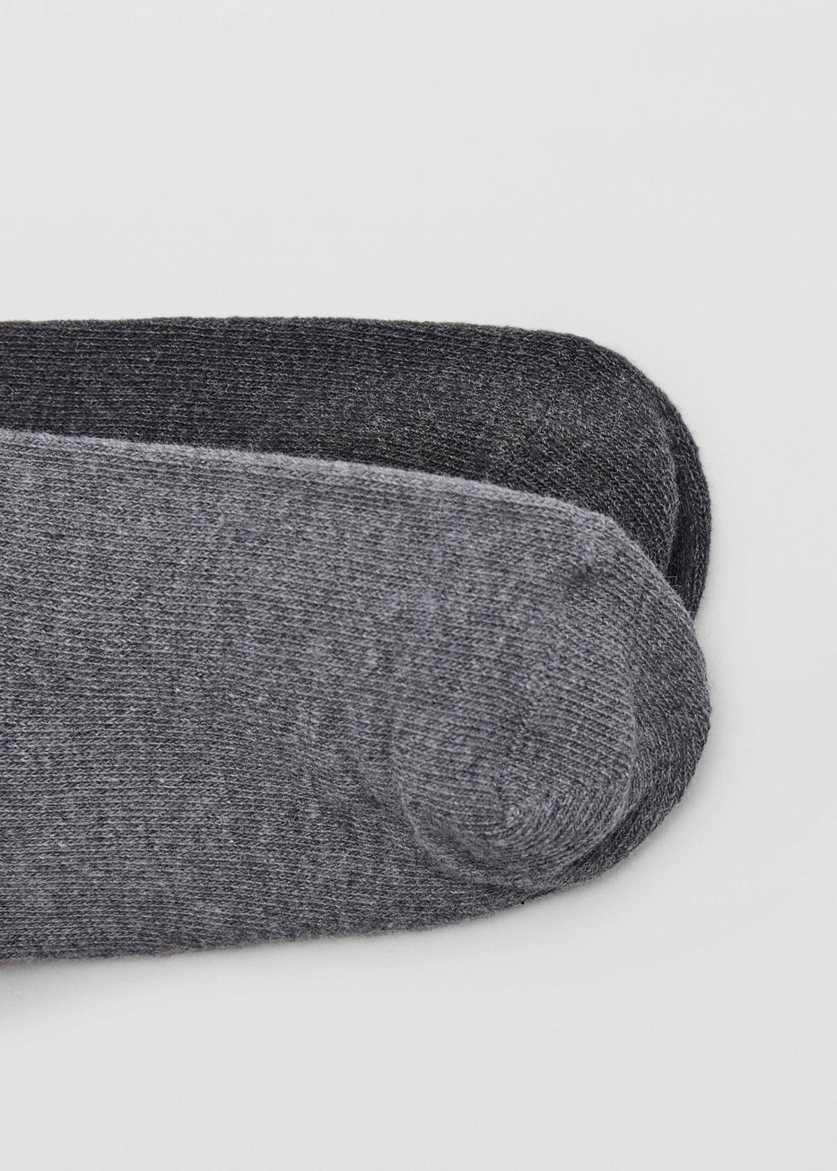 2 knit socks pack — Medium Heather Grey