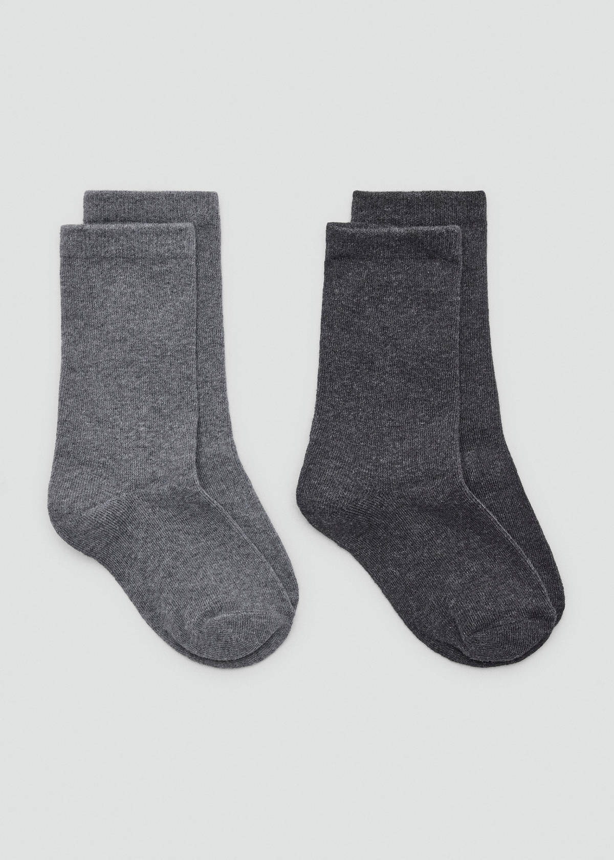 2 knit socks pack — Medium Heather Grey