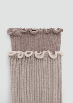 2 pack ribbed socks — Medium Brown 3