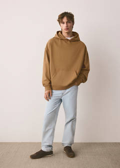 Pocket cotton sweatshirt — Tobacco Brown 2