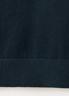 Perkins-neck sweater with zip — Navy 7