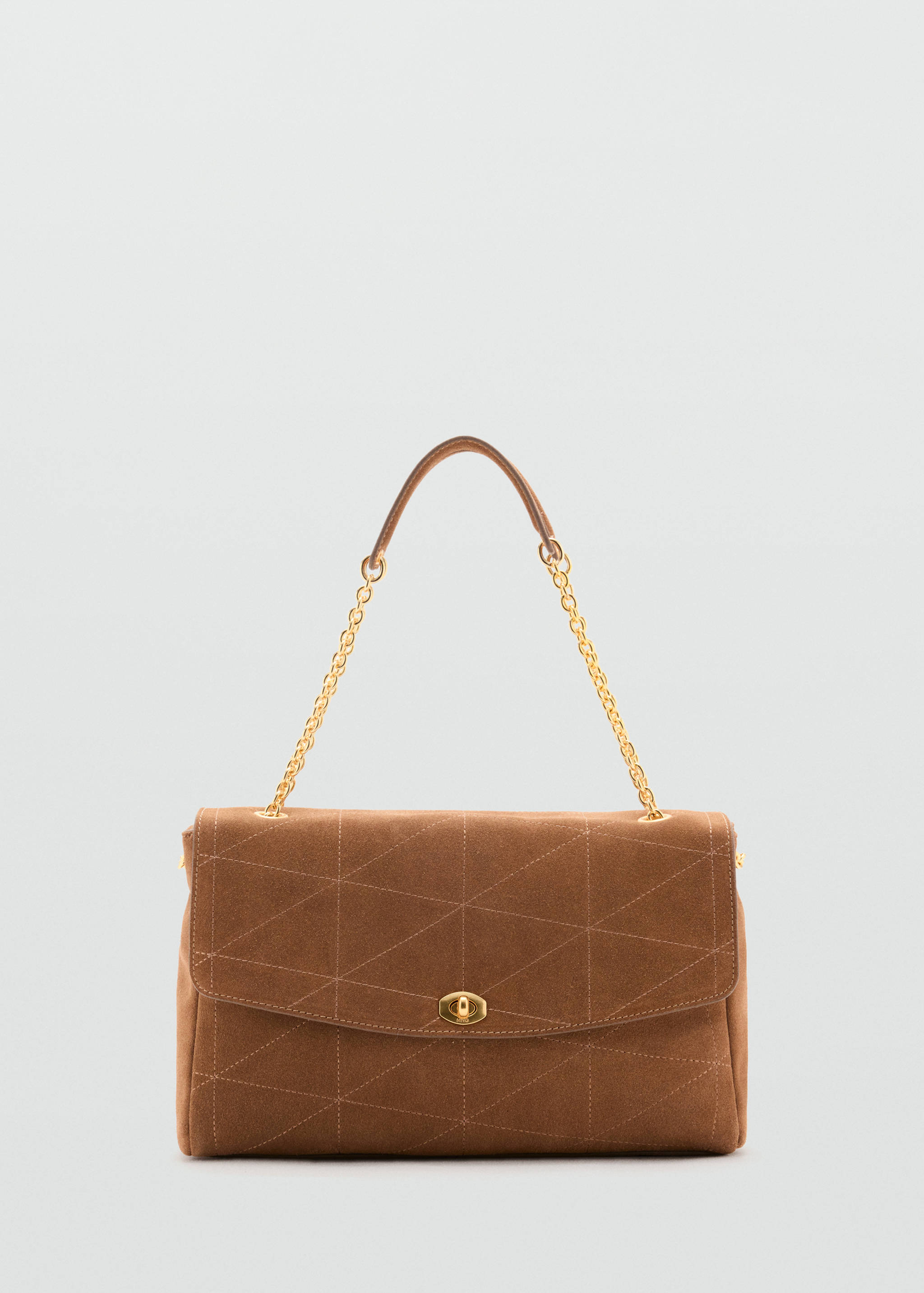 Leather shoulder bag with chain - Article without model