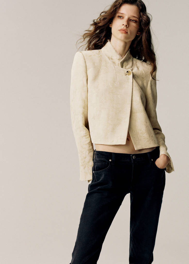 Low-rise slim jeans — Black denim