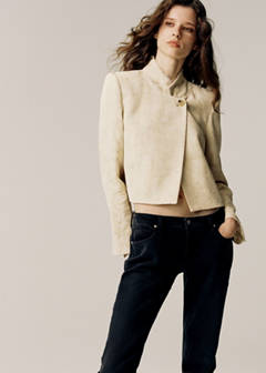 Low-rise slim jeans — Black denim 1