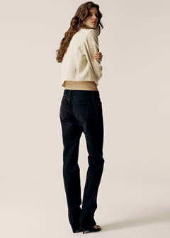 Low-rise slim jeans — Black denim 3