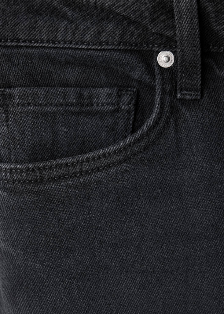 Low-rise slim jeans — Black denim