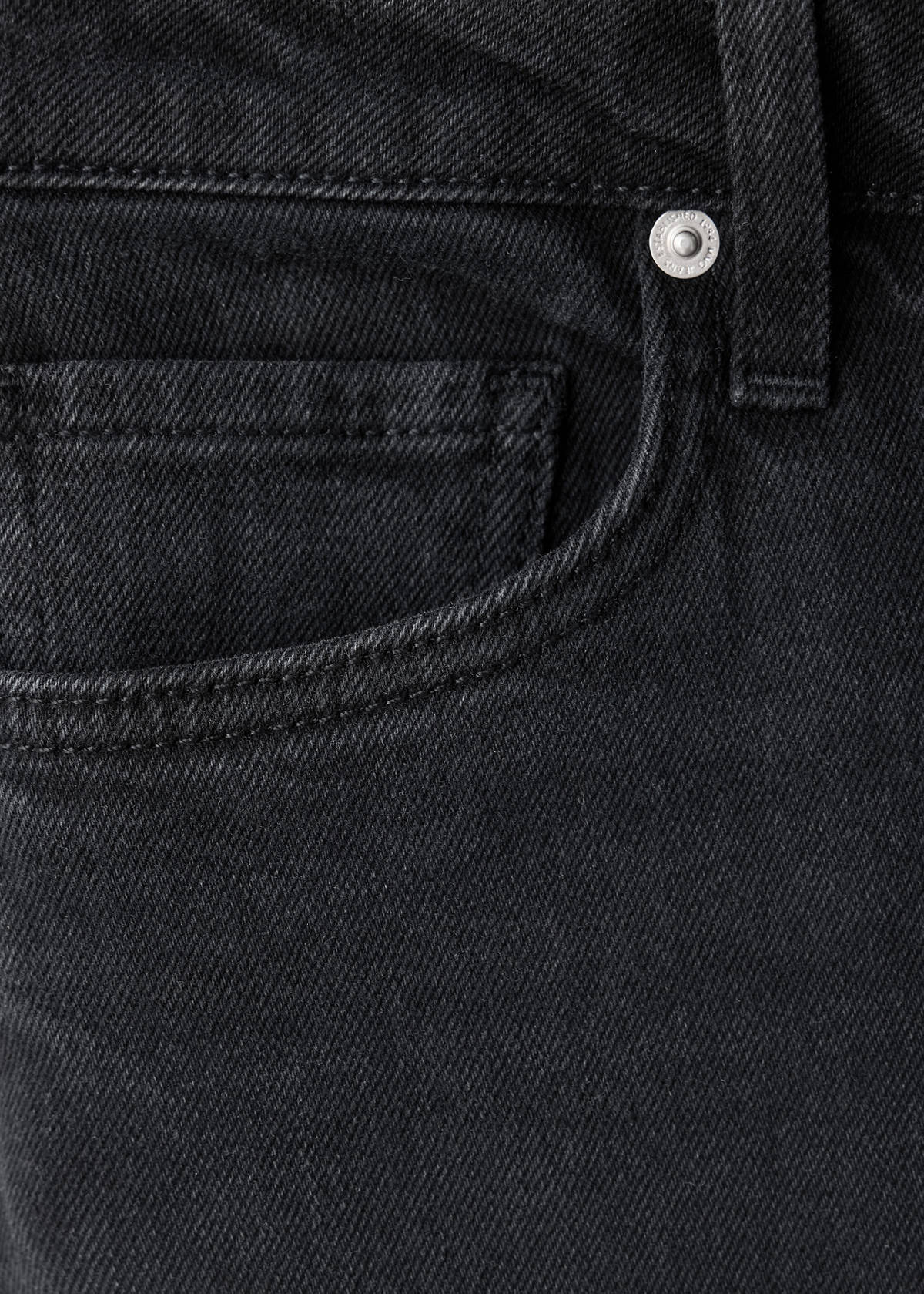 Low-rise slim jeans — Black denim