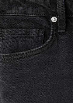Low-rise slim jeans — Black denim 7
