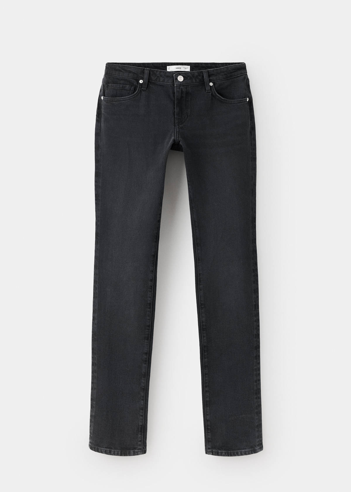 Low-rise slim jeans — Black denim