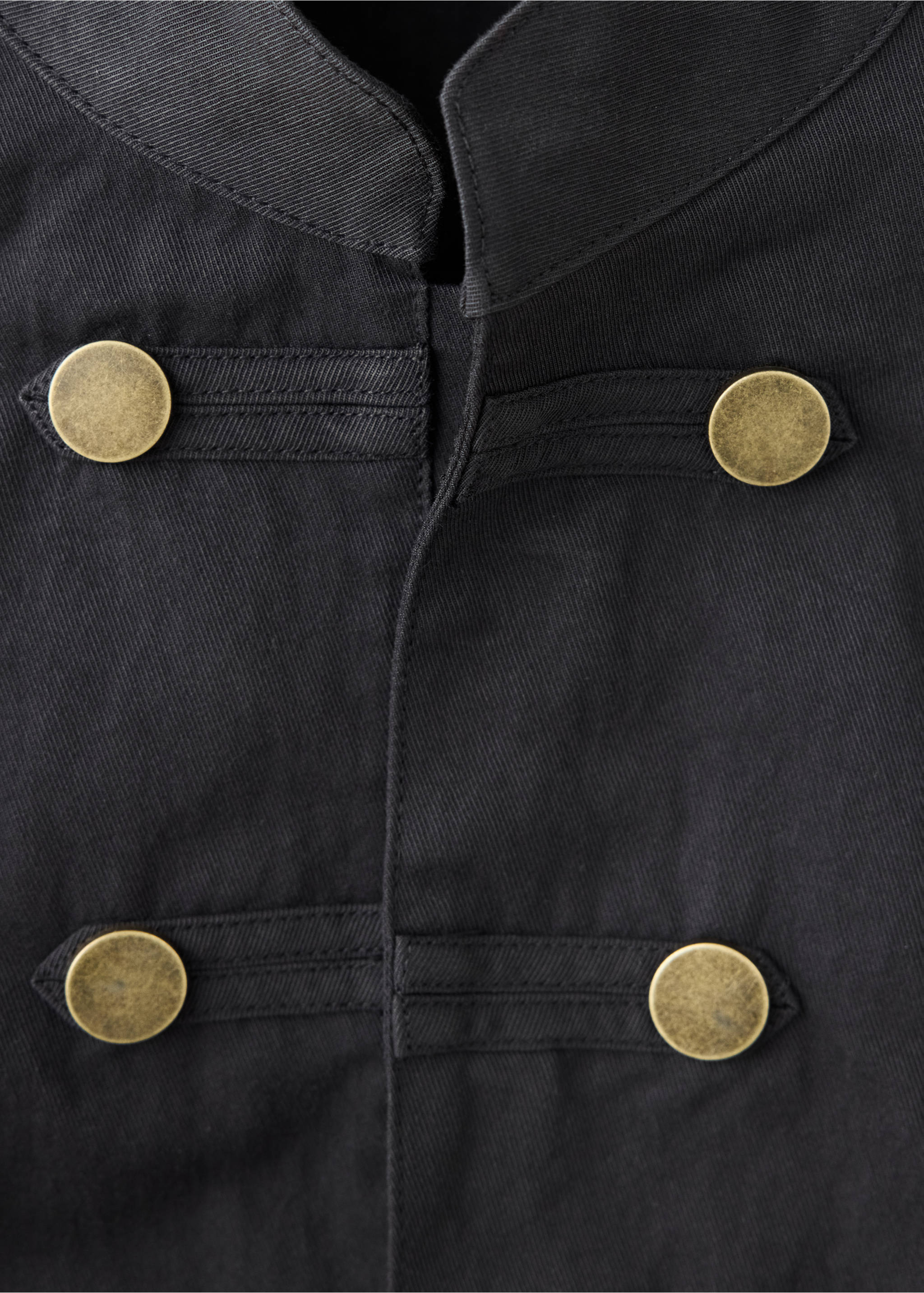 Jaqueta botons - Detall de l'article 8, Black denim. Ref: 37024800-00.