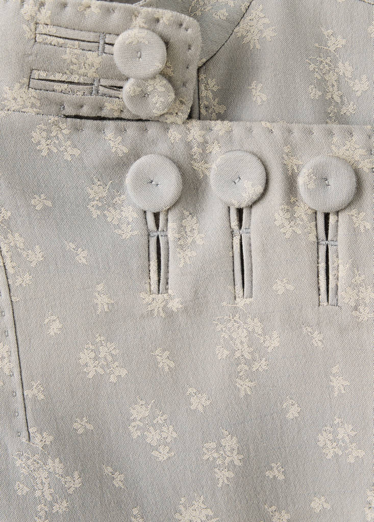 Jacquard jacket with lapel — Blue