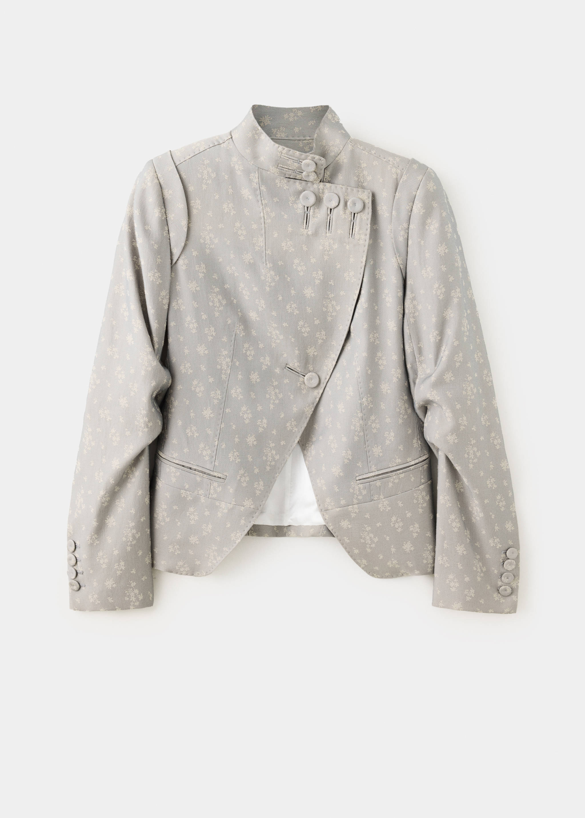 Veste jacquard à revers - Article sans modèle