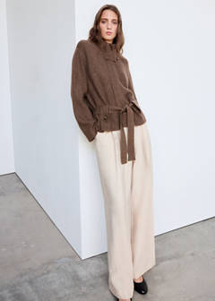 Straight-fit pleated trousers — Light/Pastel Grey 2