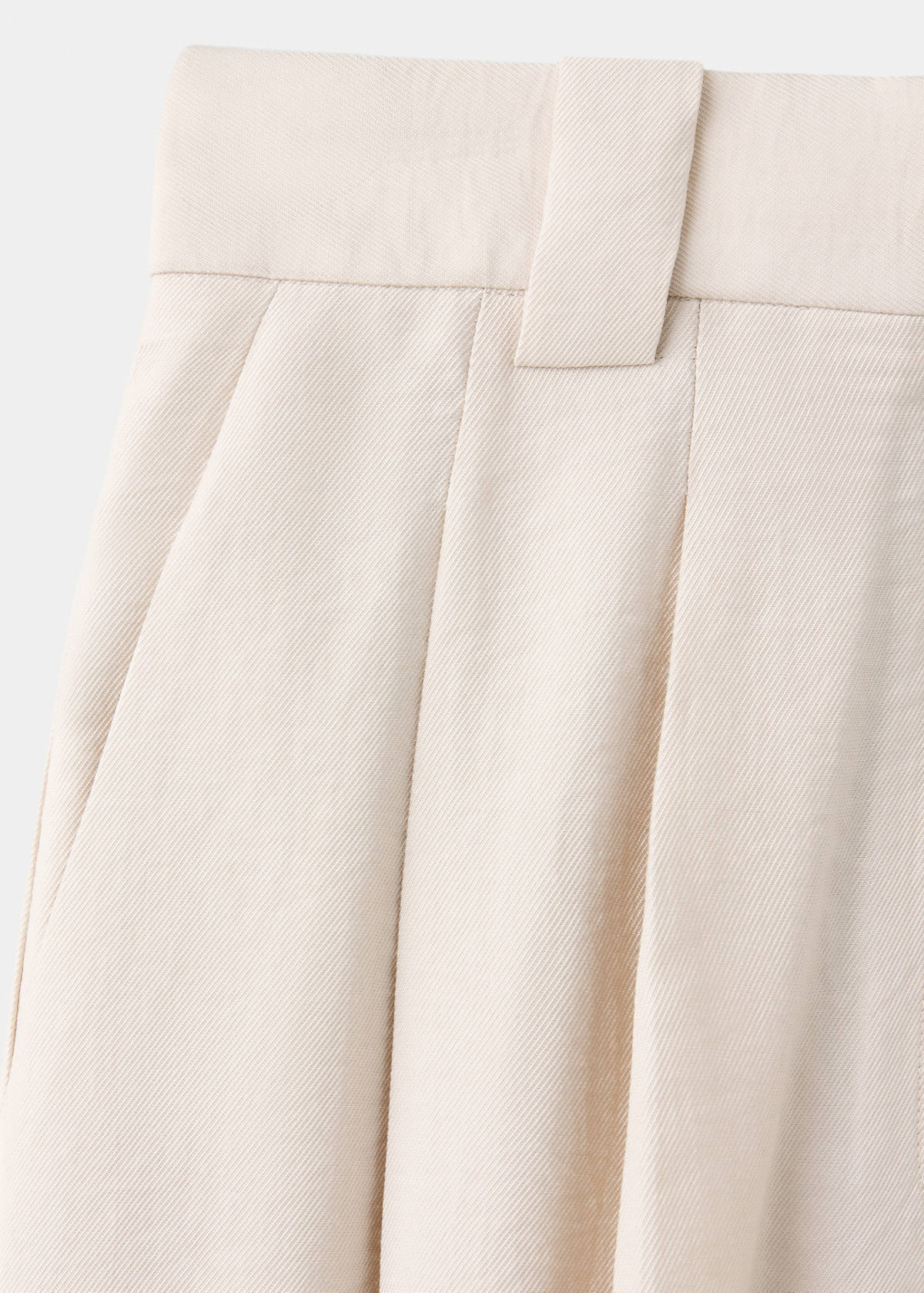 Straight-fit pleated trousers — Light/Pastel Grey