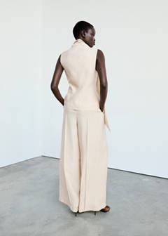 Straight-fit pleated trousers — Light/Pastel Grey 10