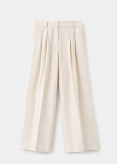 Straight-fit pleated trousers — Light/Pastel Grey 5