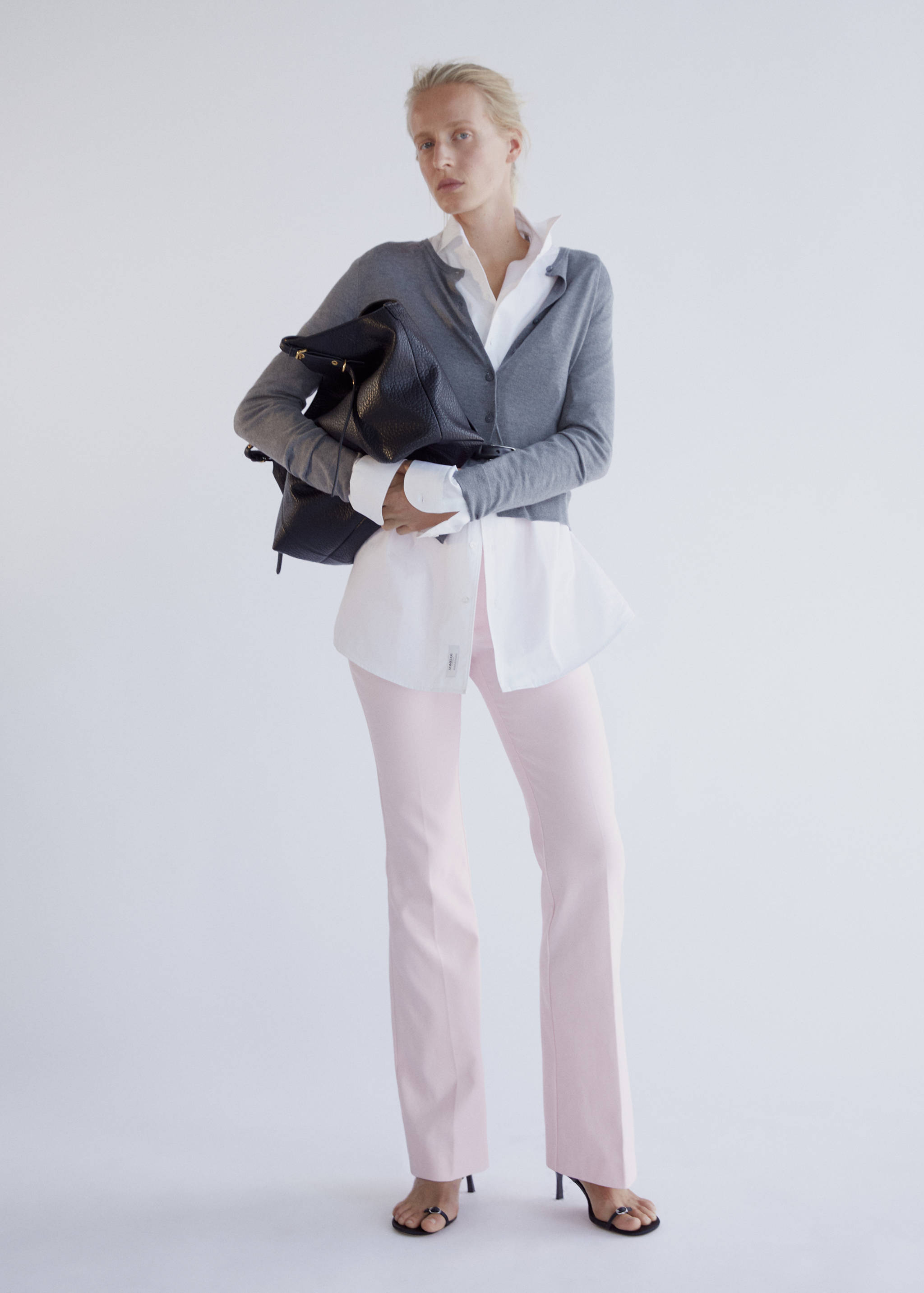 Mid-rise flare trousers - Medium plane